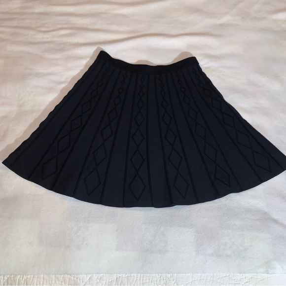 Philosophy Geometric Black A Line Mini Skirt Sz Large - Picture 3 of 8